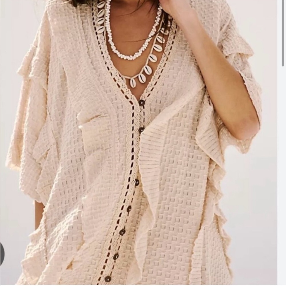 Free People Beach Flora Tunic, a billowy, bohemian-style top.